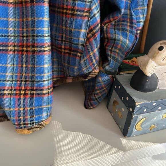 594-BDG Blue and Red Plaid Blouse - Picture 9 of 15